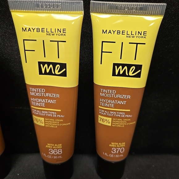 Mixed 4pc Lot Maybelline Fit Me Tinted Moisturizer With Aloe 360 368 & 370 - Picture 3 of 6